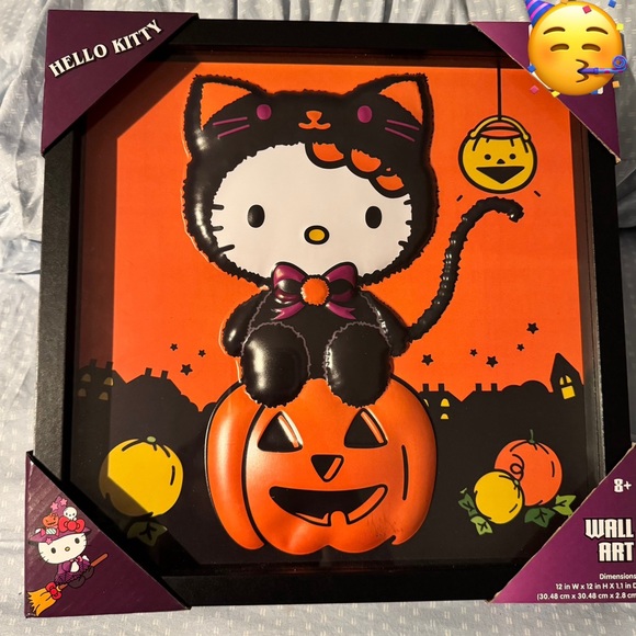 Hello Kitty halloween Purple Wall Decor picture frame - Picture 1 of 5